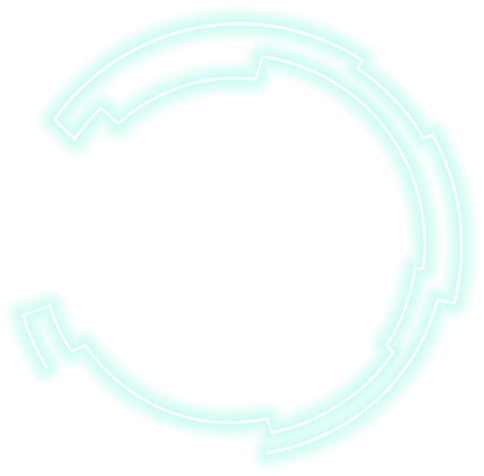 Glowing tech circle