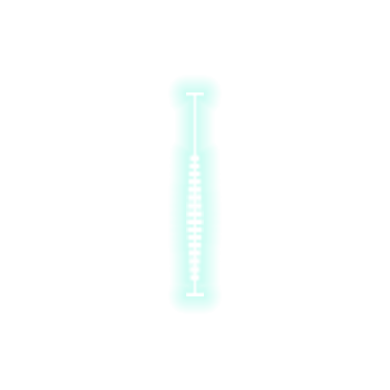 Green glowing sound wave
