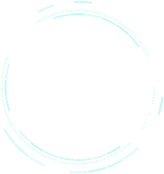 Green glowing circle elements