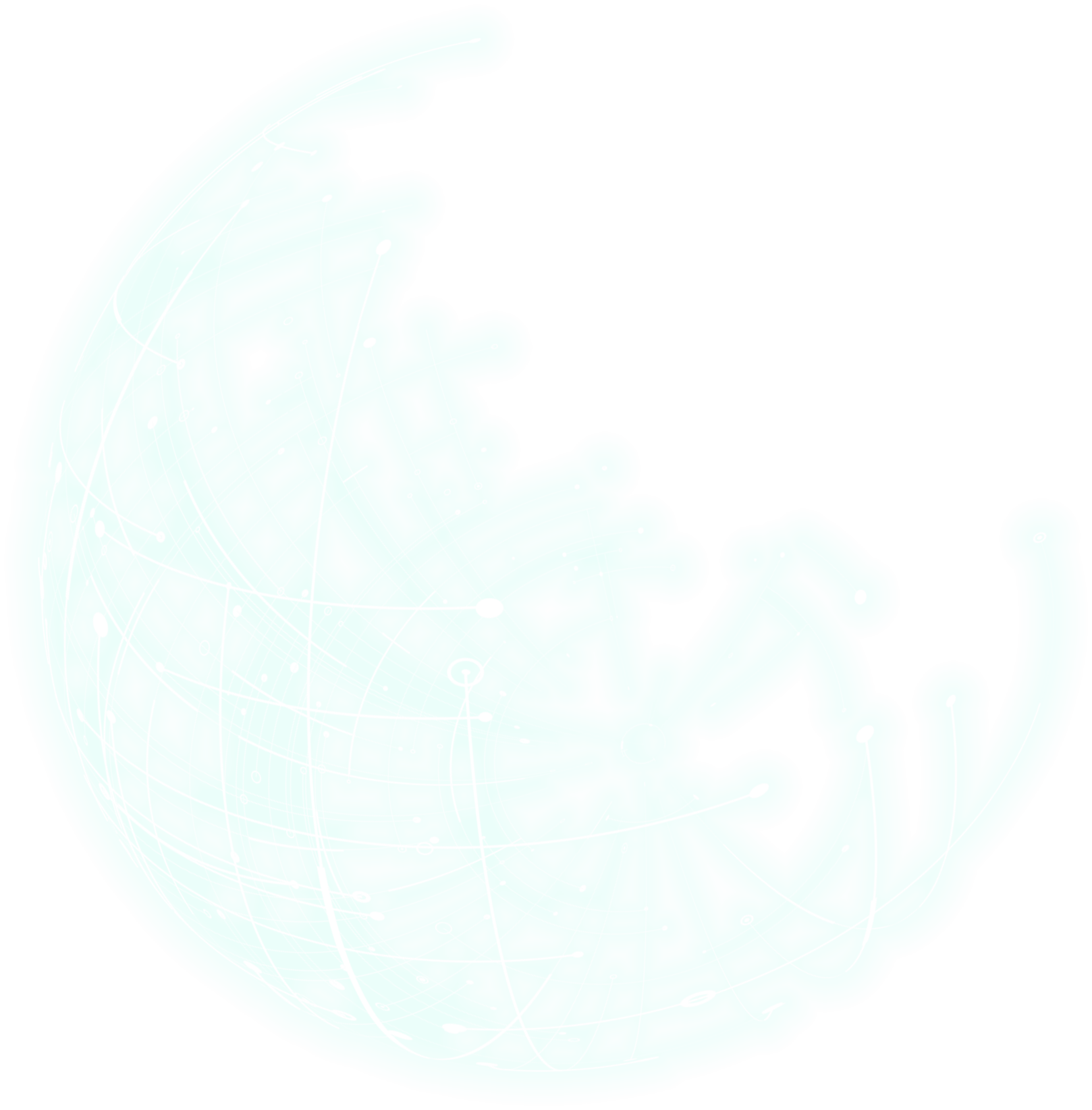 Green sphere glowing gradient