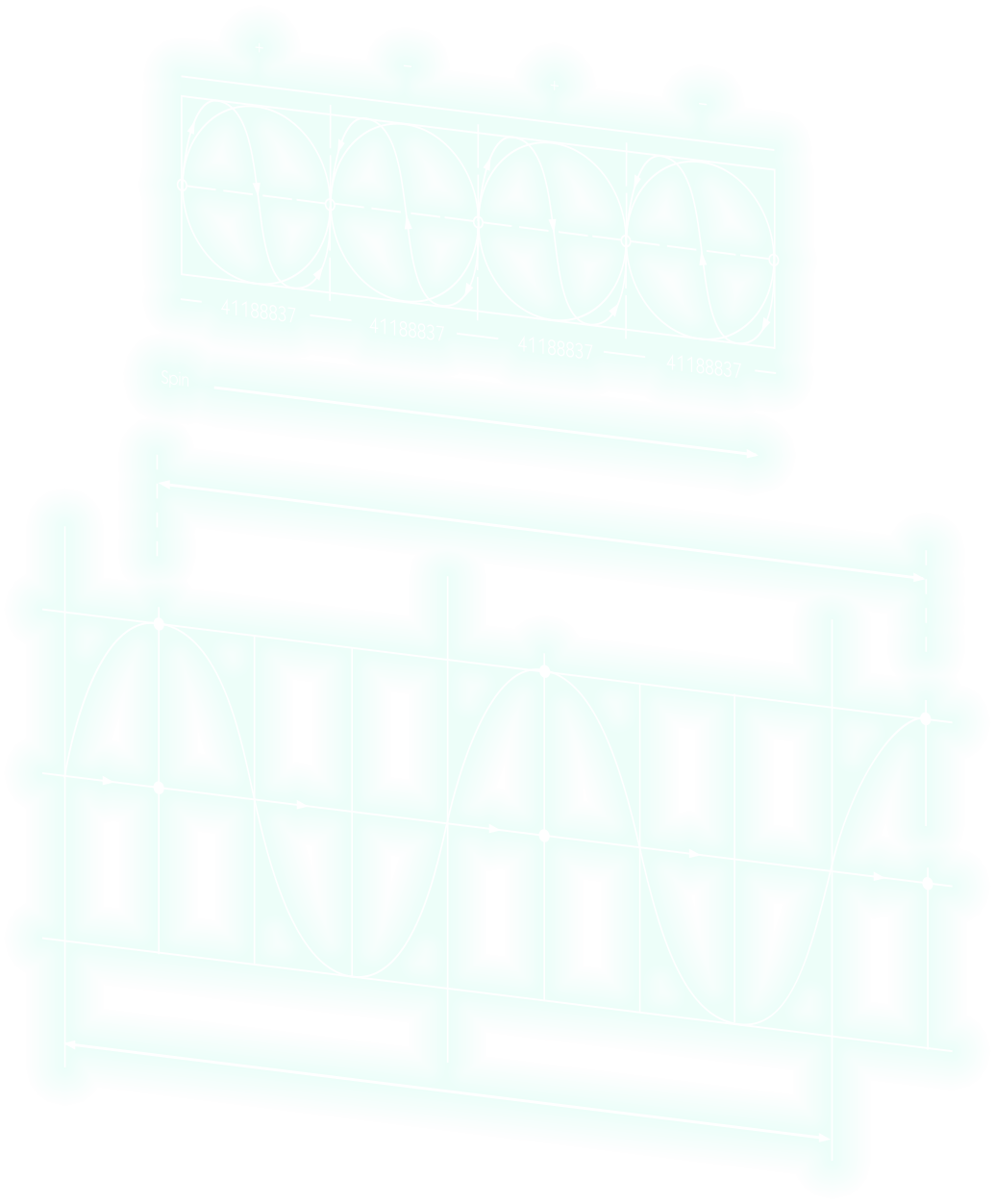 Glowing graph elements