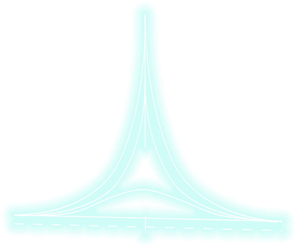 Glowing triangle