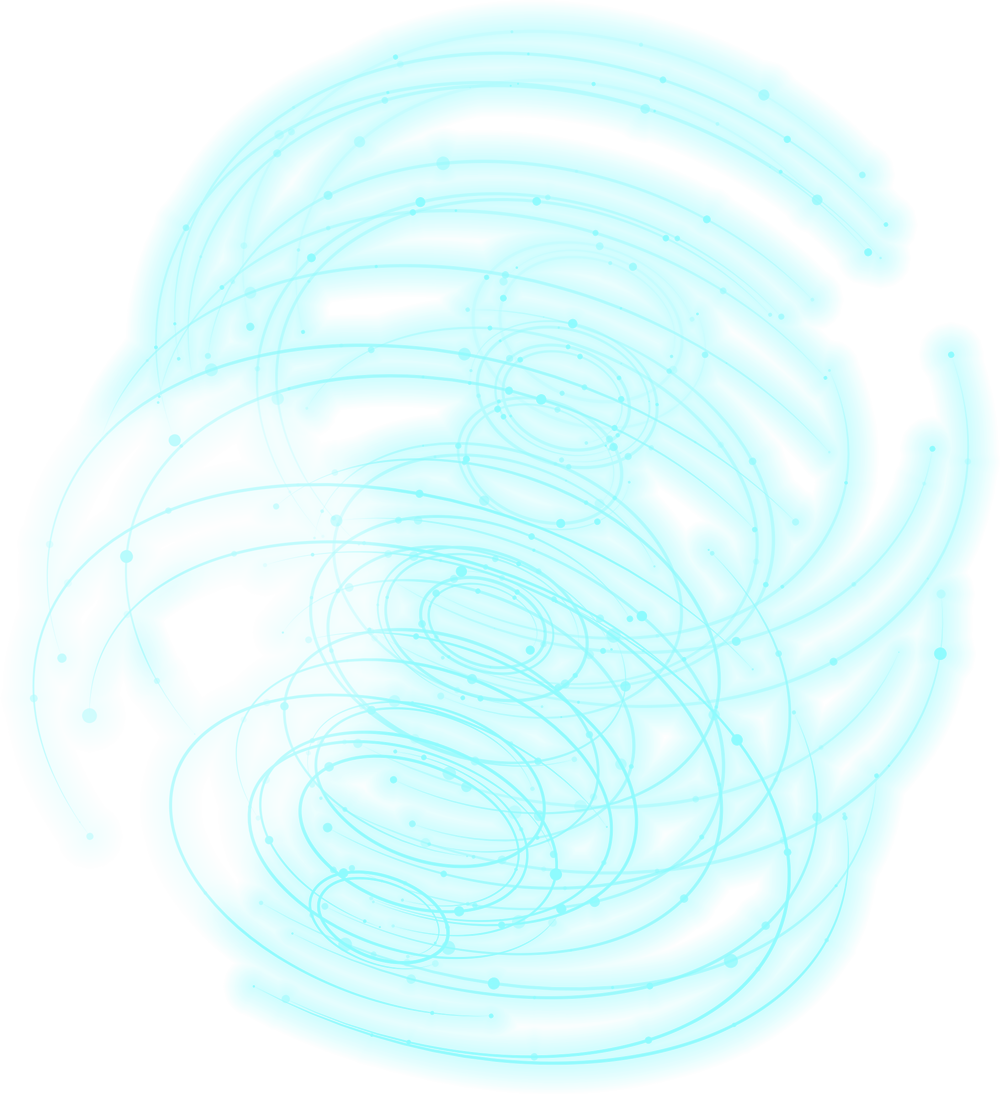 Blue glowing swirl